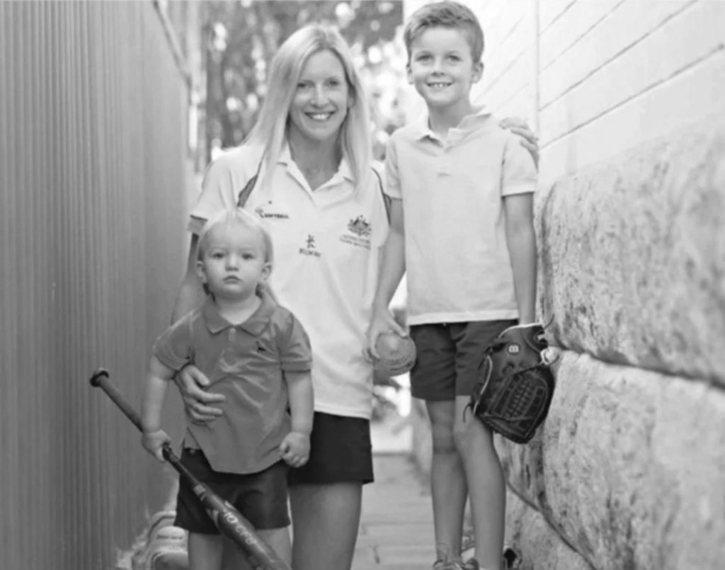 Leah Parry with her Sons